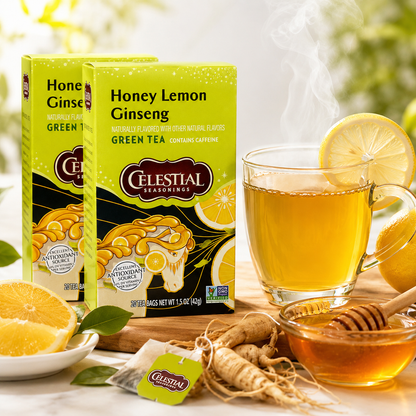 Celestial Seasonings Lemon Honey Honey Lemon Ginseng Green Tea Bags 2 pk 20 ct