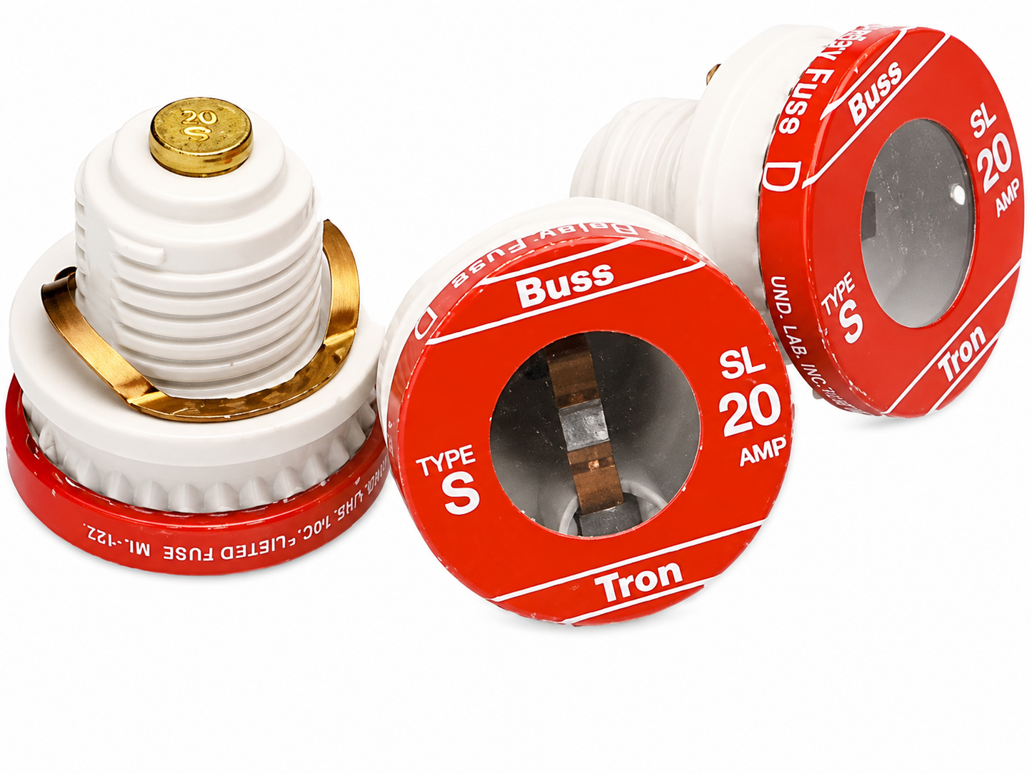 Bussman BP/SL 20 20 Amp Tamper Proof Plug Fuses 3 Count