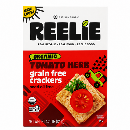 Artisan Tropic Reelie Organic Tomato Herb Crackers 4.25 OZ
