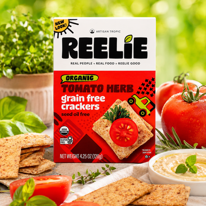 Artisan Tropic Reelie Organic Tomato Herb Crackers 4.25 OZ