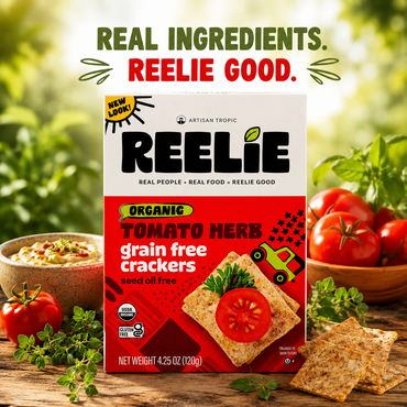 Artisan Tropic Reelie Organic Tomato Herb Crackers 4.25 OZ