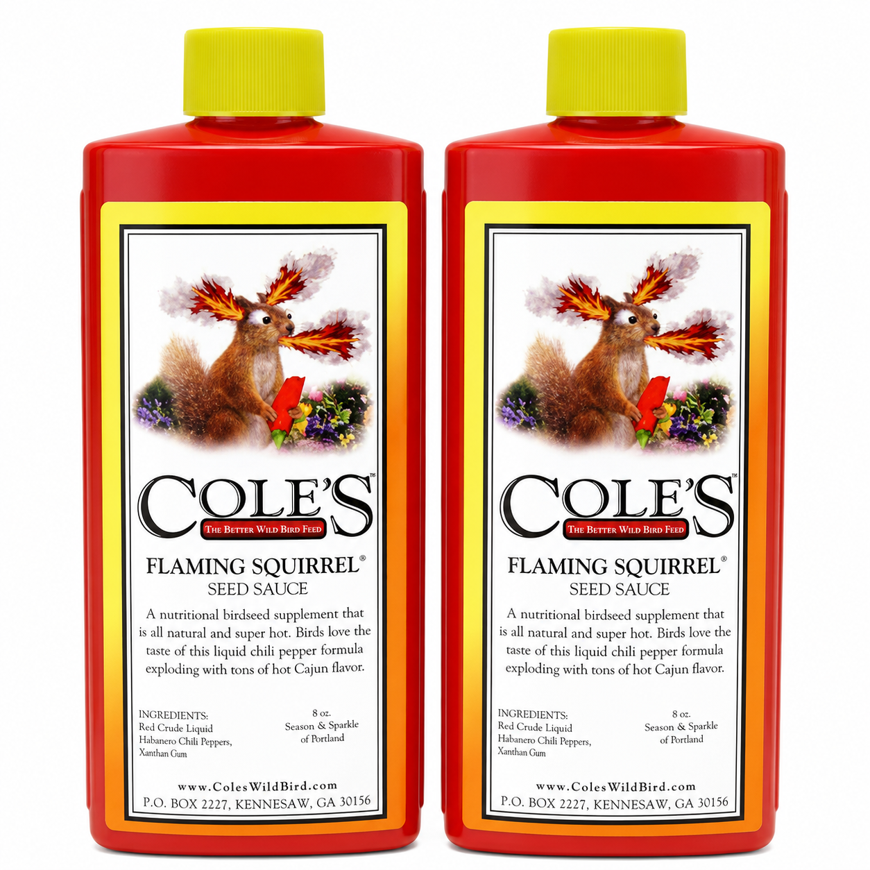 Cole's Flaming Squirrel Assorted Species Wild Bird Food Additive Soybean 8 oz