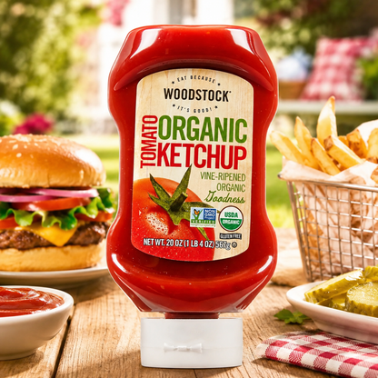WOODSTOCK FARMS Organic Tomato Ketchup 20 OZ