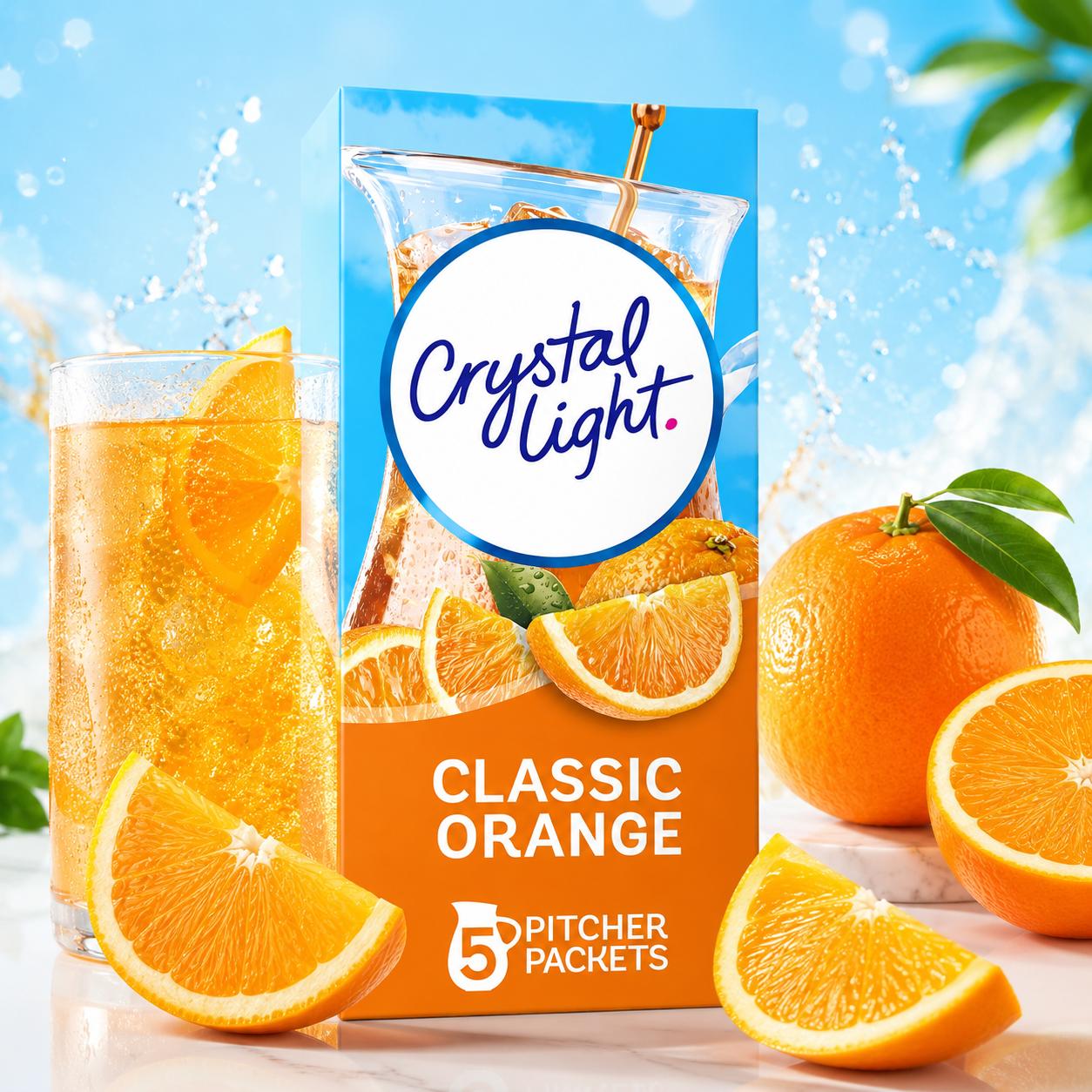 Crystal Light Classic Orange Drink Mix