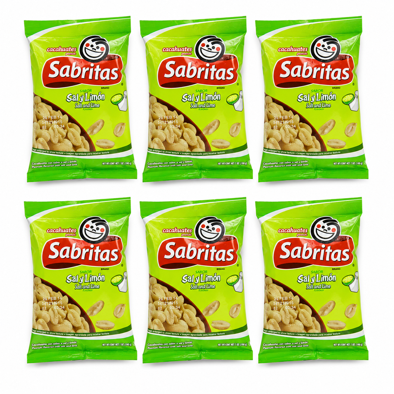 Sabritas Salt And Lime Peanuts 7 Ounce