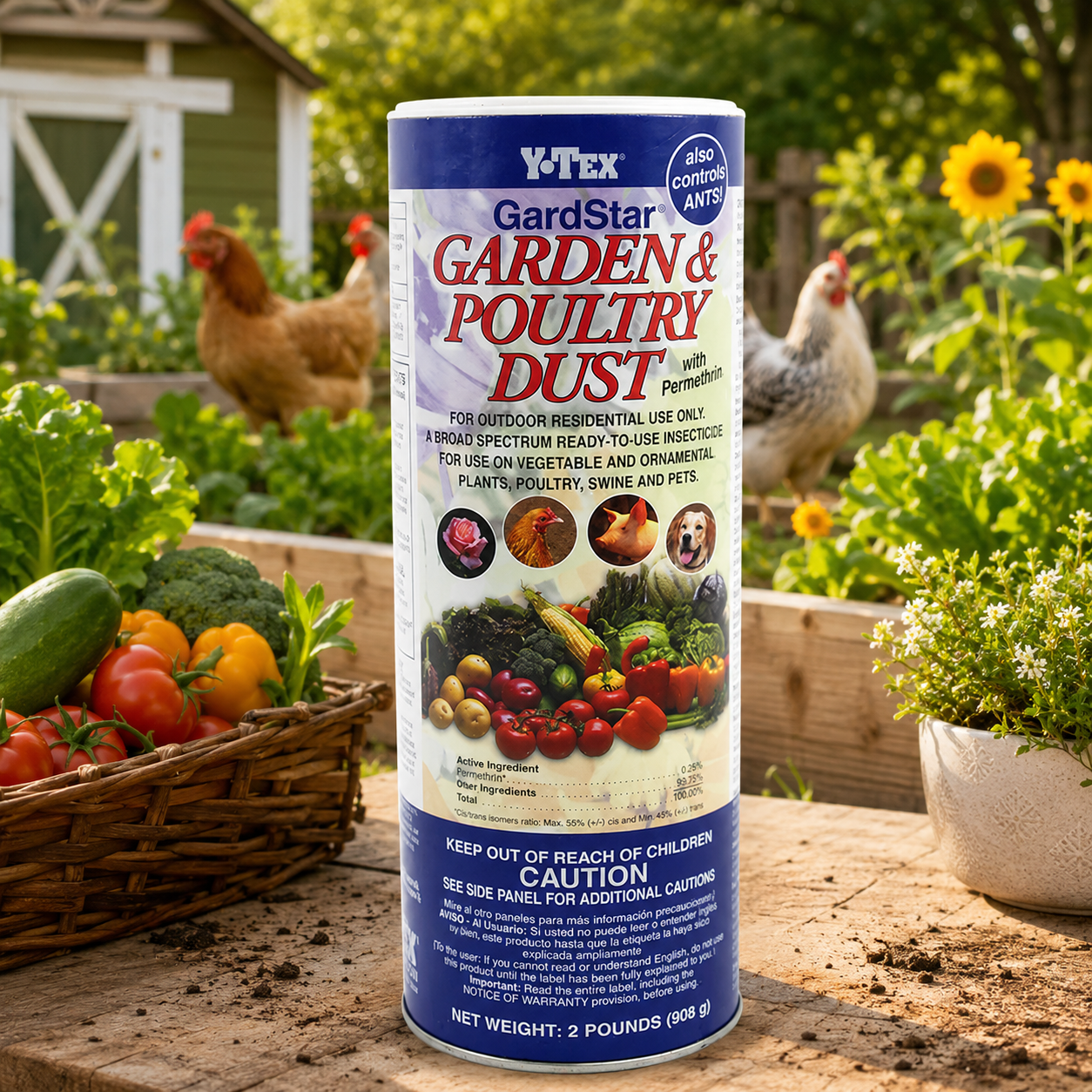 Y Tex Corp Garden Poultry Dust 2lb Garden Poultry Dust