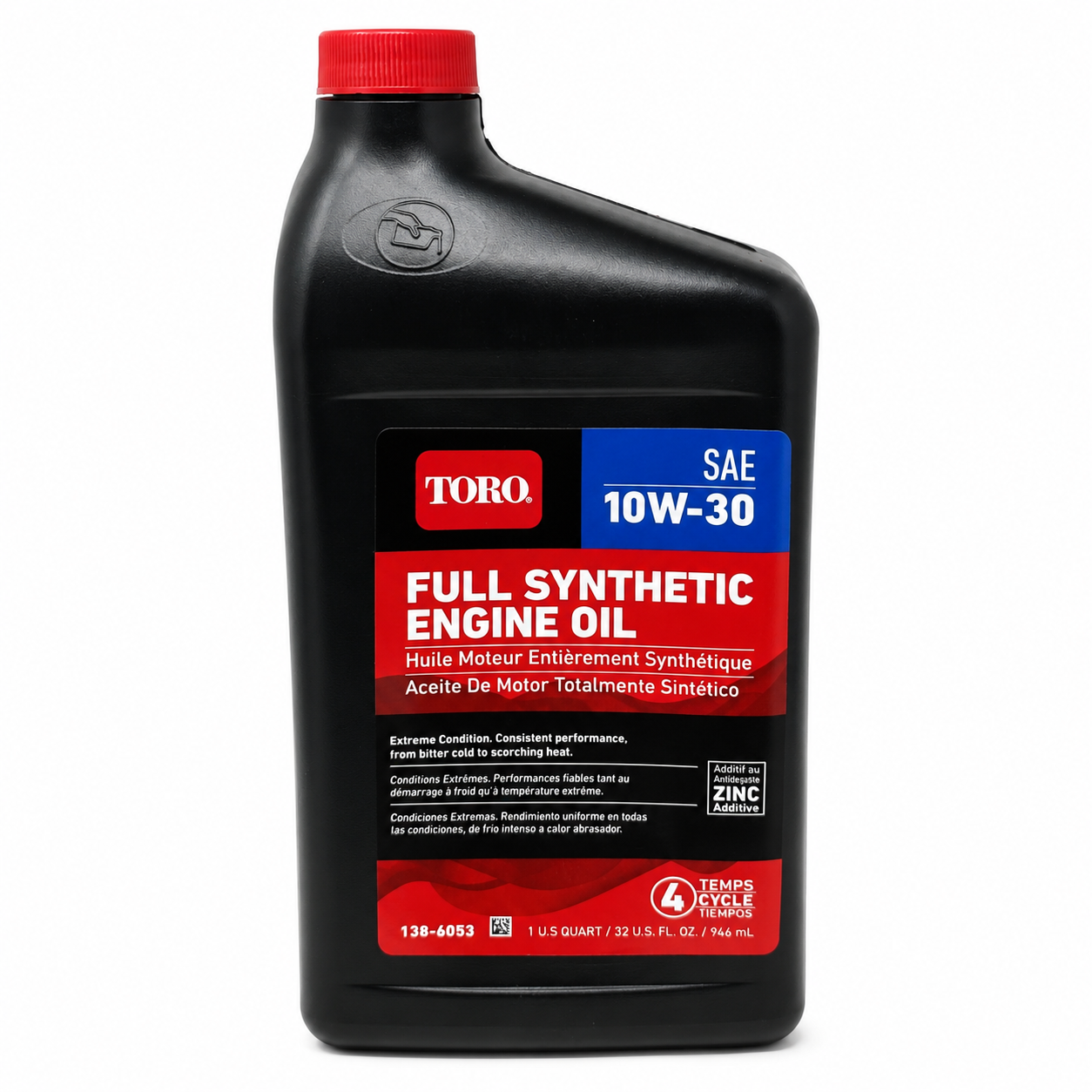 Toro Full Synthetic SAE 10W 30 4 Cycle Engine Oil 32 Ounce