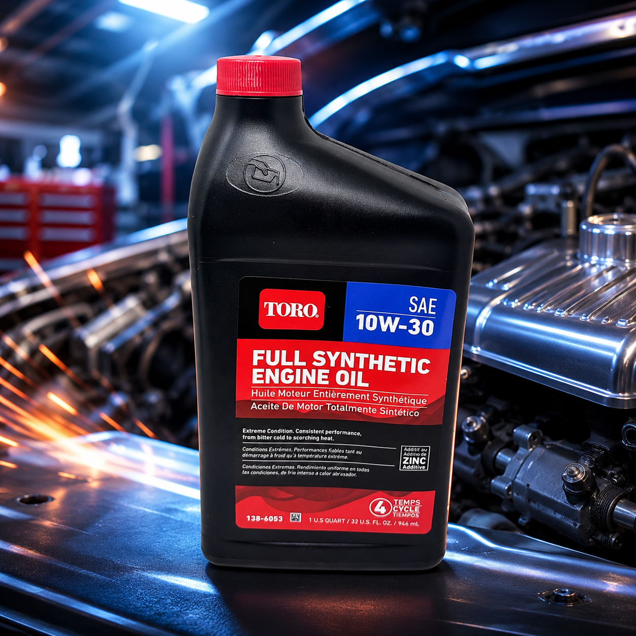 Toro Full Synthetic SAE 10W 30 4 Cycle Engine Oil 32 Ounce