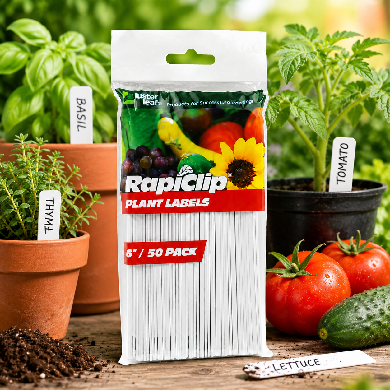 Luster Leaf Rapiclip 6 Inch Garden Plant Labels 840