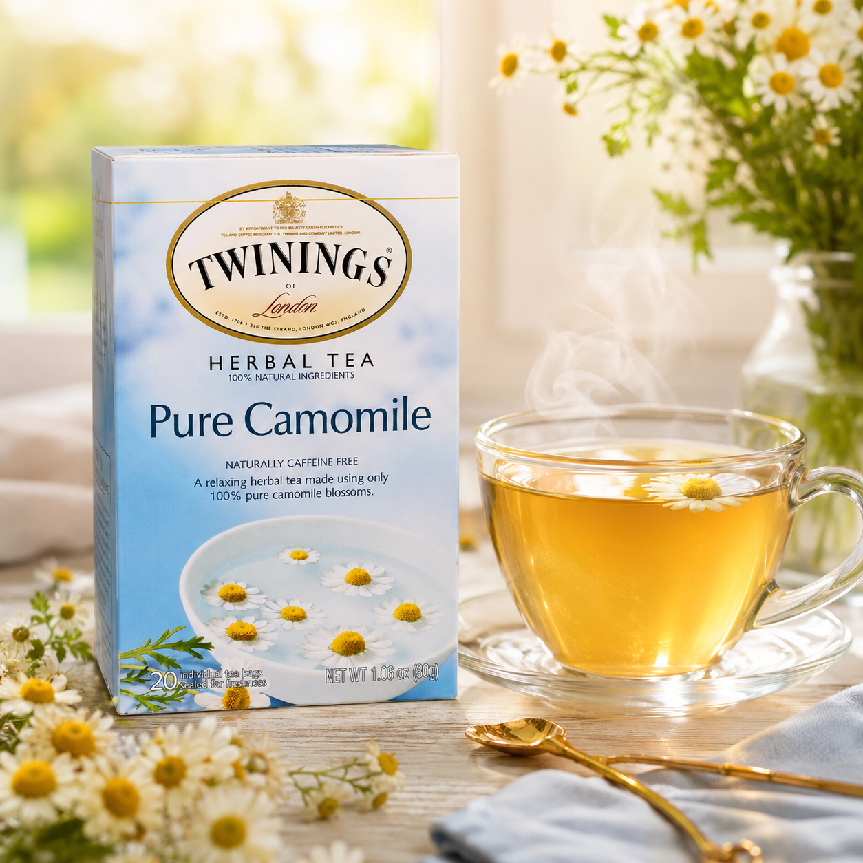 Twinings of London Pure Camomile Herbal Tea Bags 20 ct