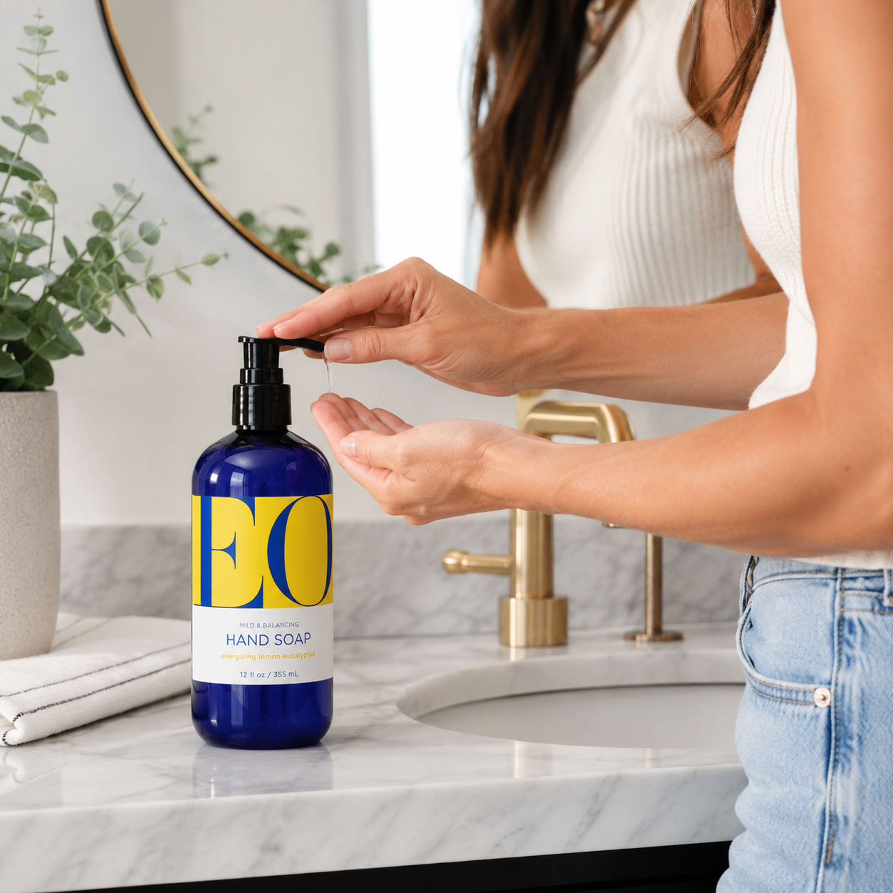 Eo Hand Soap Lemon Eucalyptus 12 Fl Oz