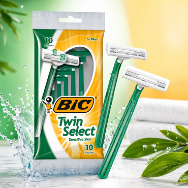 BIC Men's Twin Select Disposable Razor Sensitive Skin 10 count