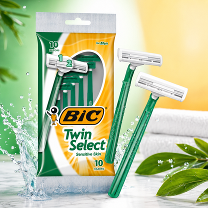 BIC Men's Twin Select Disposable Razor Sensitive Skin 10 count