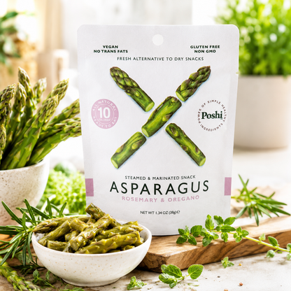 Poshi Marinated Snack Gluten Free Non Snack Each Asparagus 1.34 oz