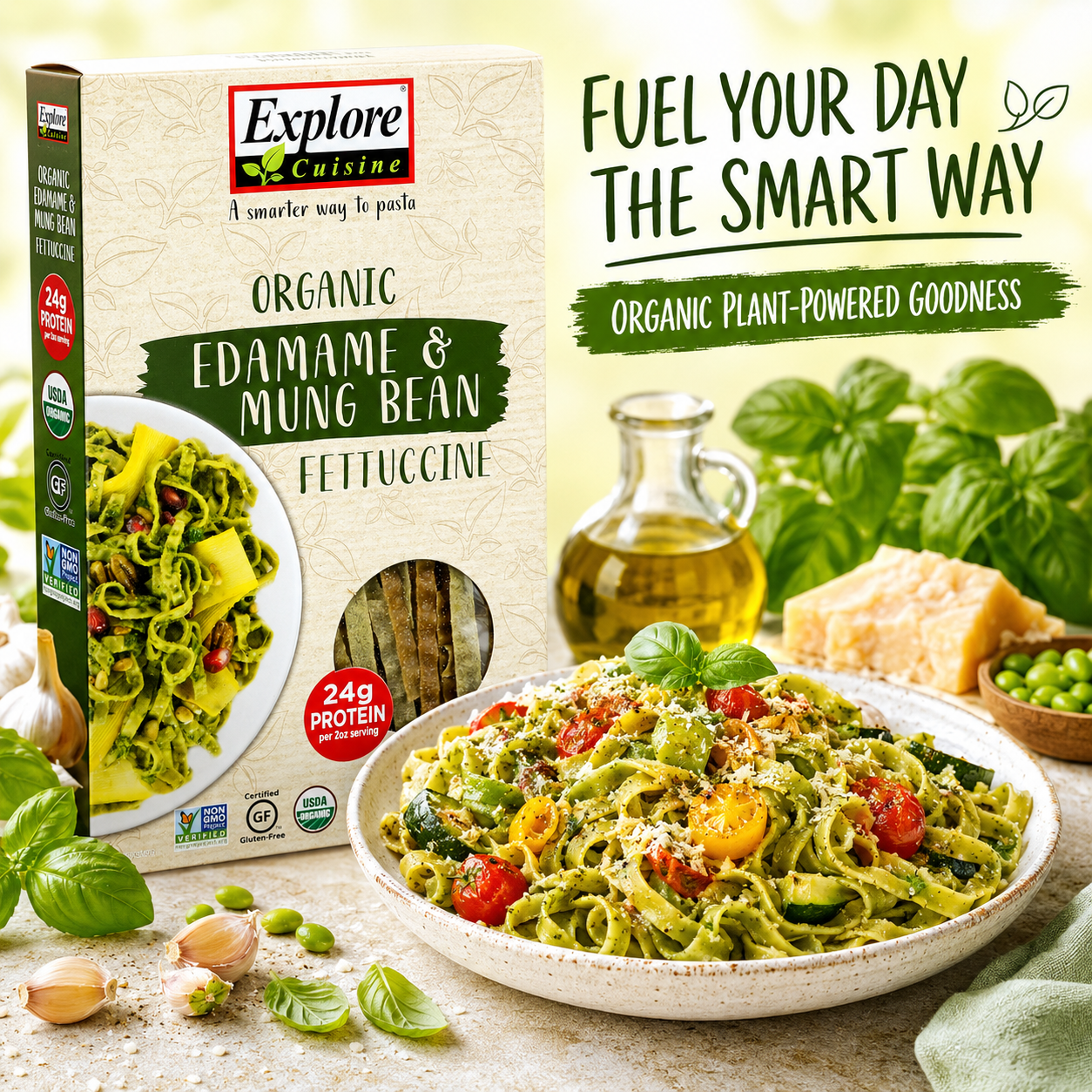 Explore Cuisine Pasta Edmme Mung Bn Fettc 8Oz
