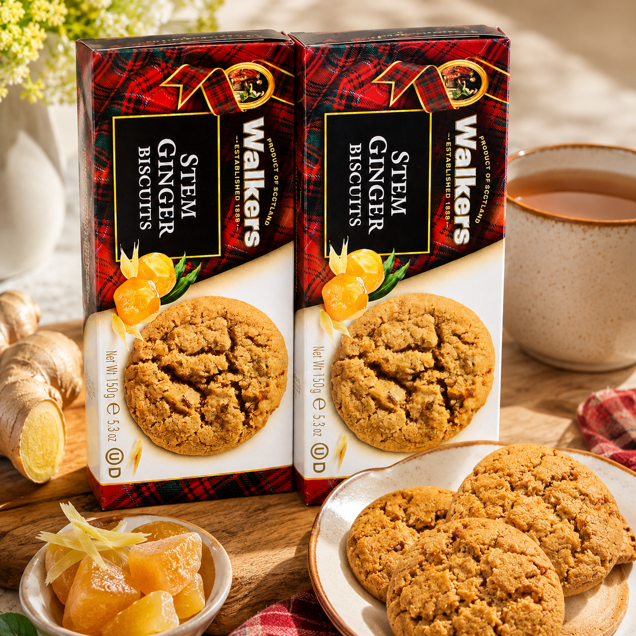 Walkers Stem Ginger Cookies 2 pk 5.3 oz