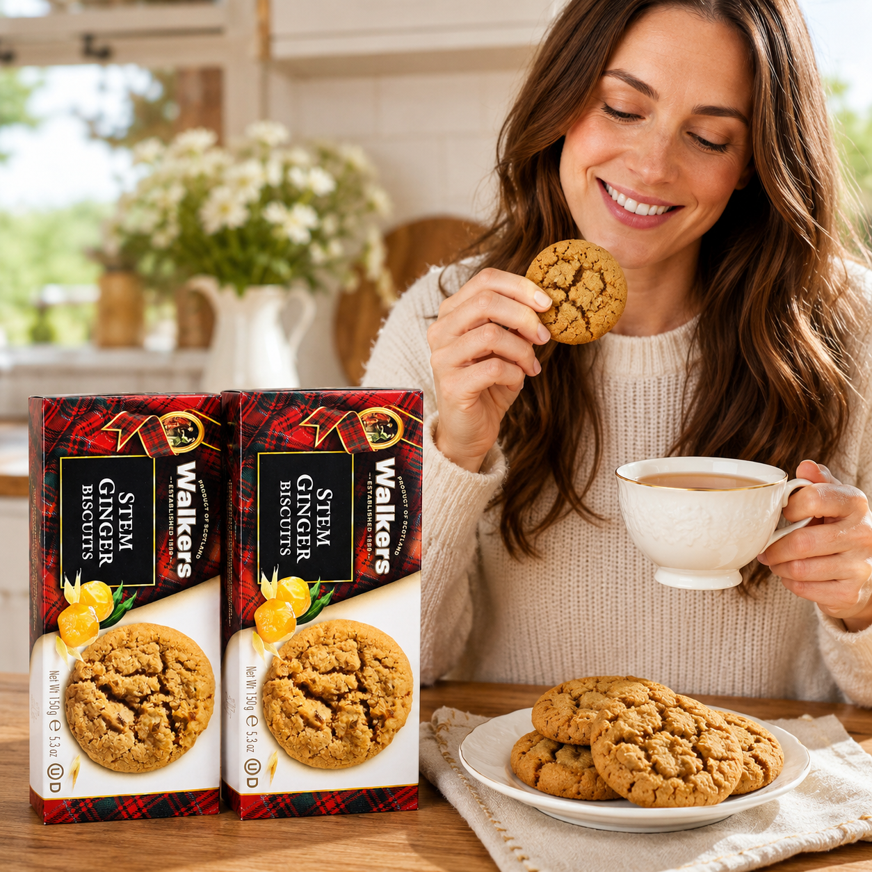 Walkers Stem Ginger Cookies 2 pk 5.3 oz