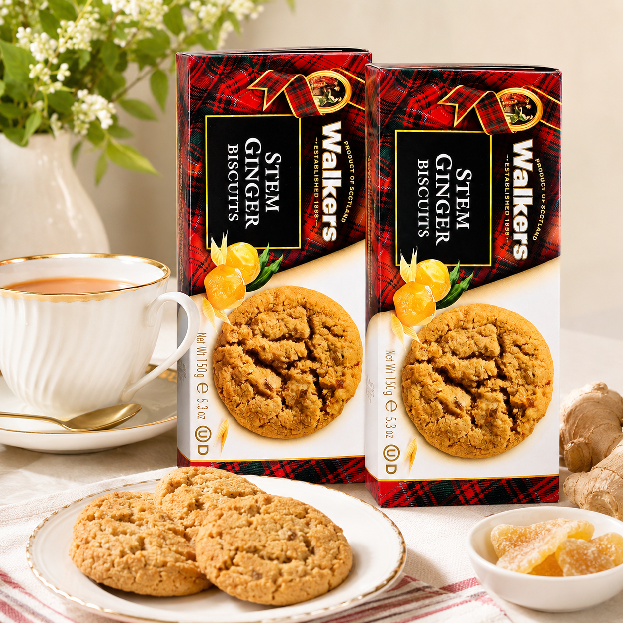 Walkers Stem Ginger Cookies 2 pk 5.3 oz