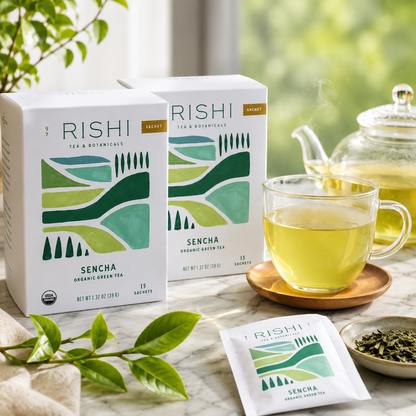 Rishi Tea & Botanicals Sencha Organic Green Tea 15
