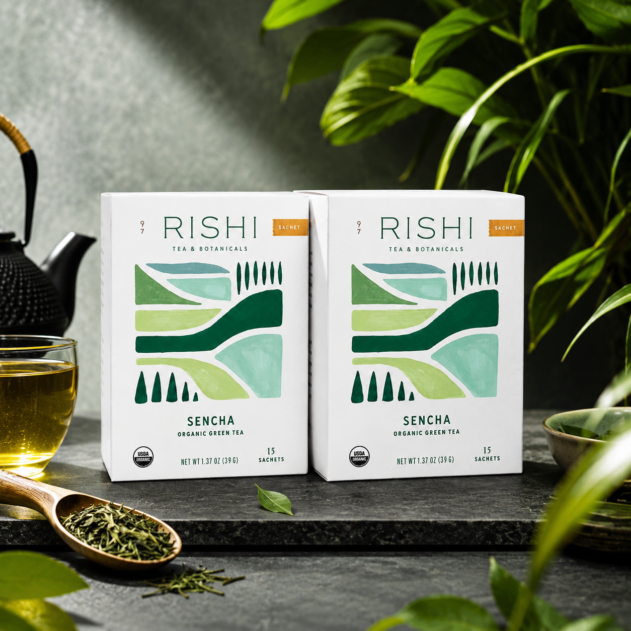 Rishi Tea & Botanicals Sencha Organic Green Tea 15