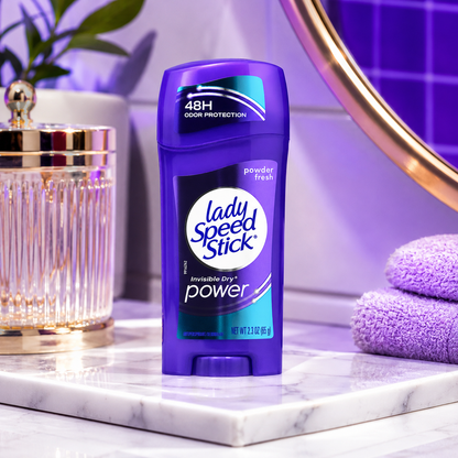 Lady Speed Stick Deodorant 2.3 Ounce Powder Fresh Invisi Dry 68ml