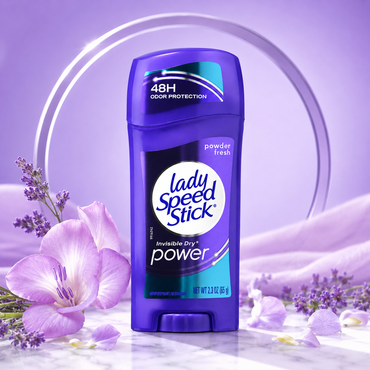 Lady Speed Stick Deodorant 2.3 Ounce Powder Fresh Invisi Dry 68ml