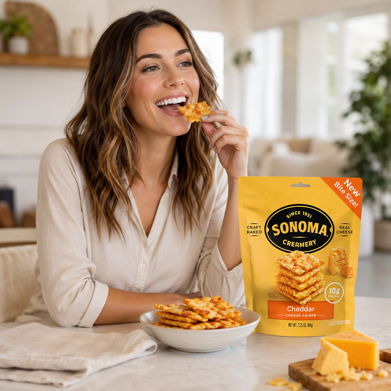 SONOMA CREAMERY Cheddar Crisps 2.25 OZ