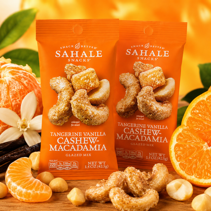 Sahale Tangerine Vanilla Cashew Glazed Nut Mix 1.5 Ounces