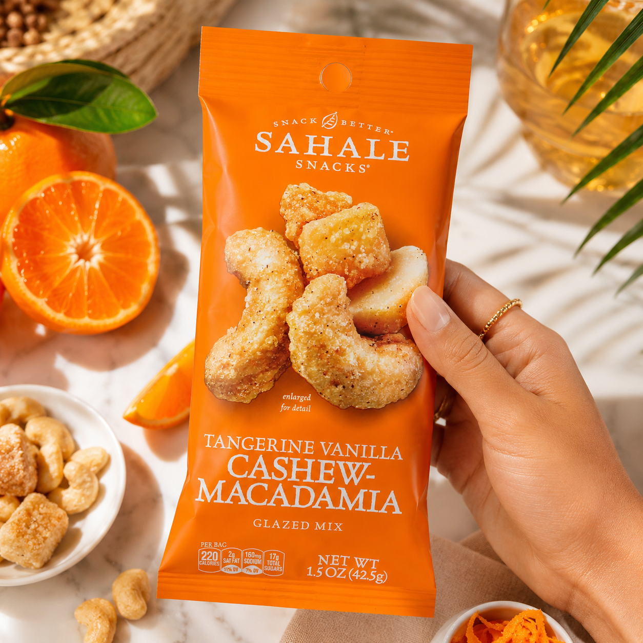Sahale Tangerine Vanilla Cashew Glazed Nut Mix 1.5 Ounces
