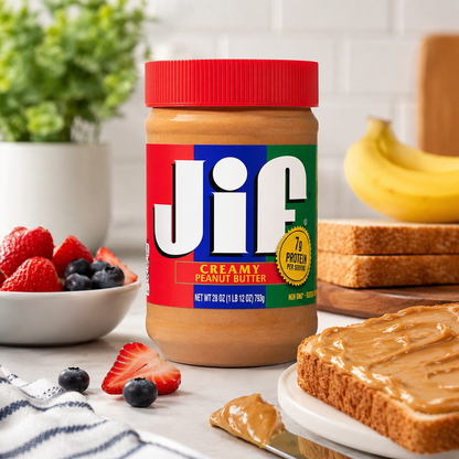 Jif Creamy Peanut Butter 28 Ounces 7% DV of Protein 7g