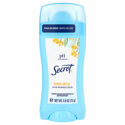 Secret Deodorant Spring Breeze Solid 2.6 Ounce 77ml