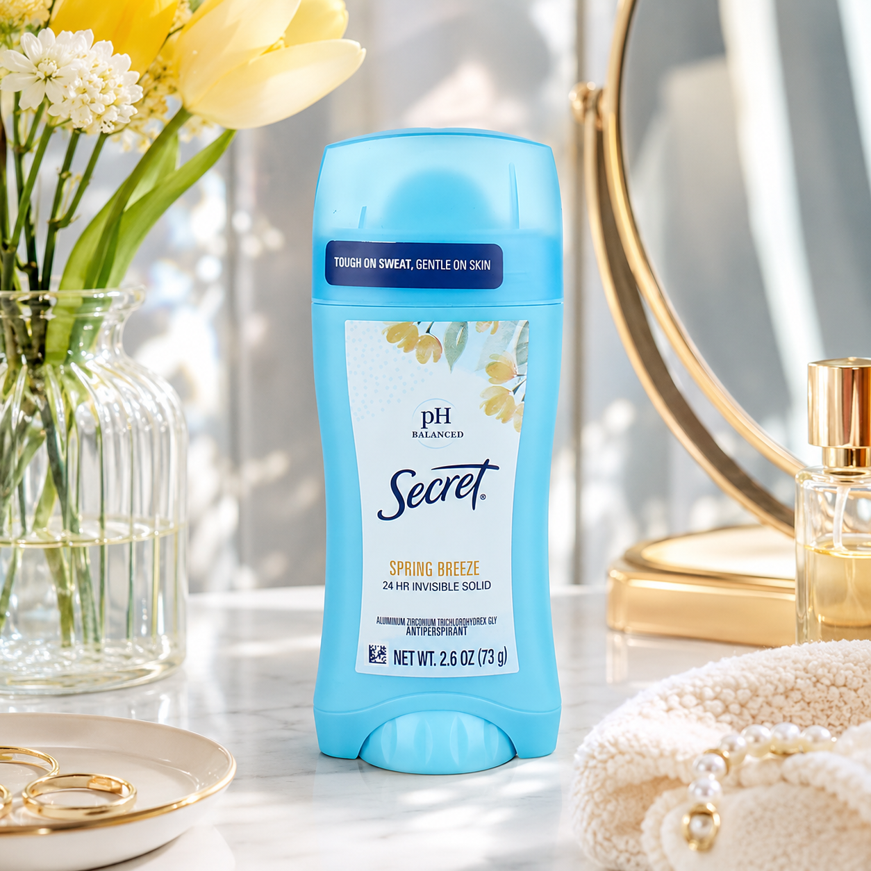 Secret Deodorant Spring Breeze Solid 2.6 Ounce 77ml