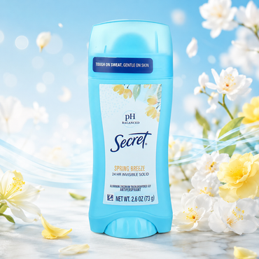 Secret Deodorant Spring Breeze Solid 2.6 Ounce 77ml