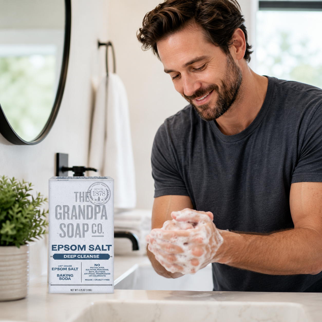 Grandpas Soap Bar Epsom Salt 4.25 oz