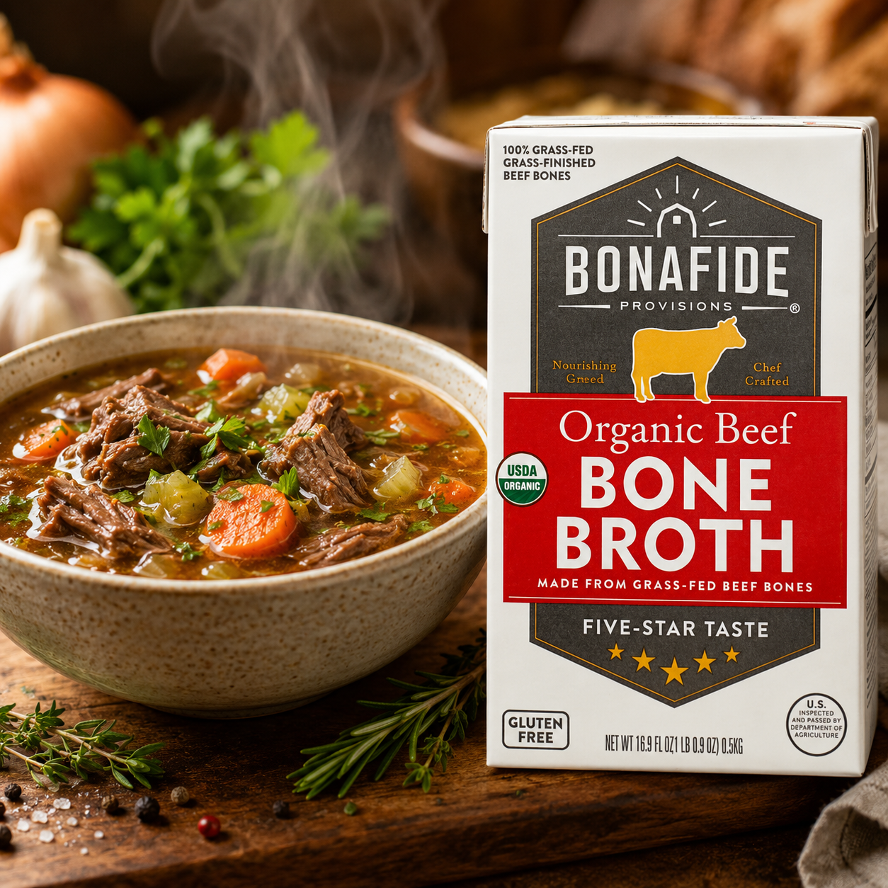 Bonafide Provisions Organic Beef Bone Broth 16.9 OZ