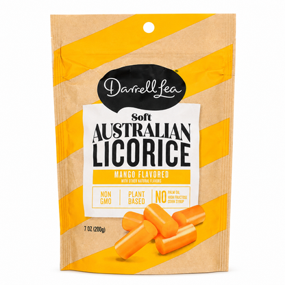 Darrell Lea Mango Soft Eating Liquorice Bags 7 oz