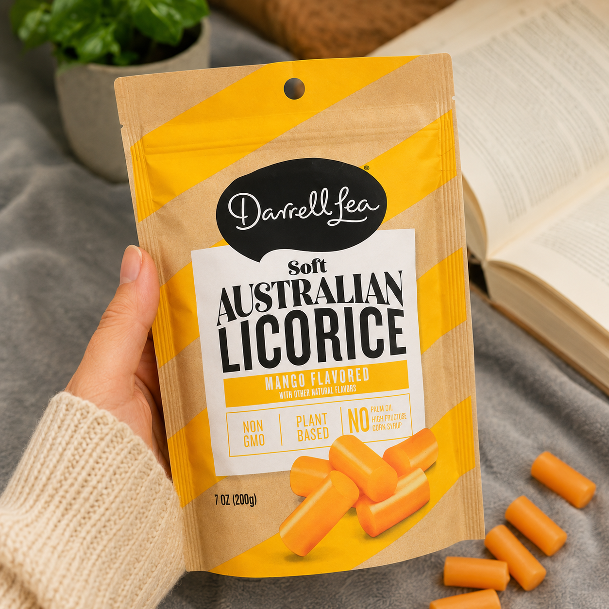 Darrell Lea Mango Soft Eating Liquorice Bags 7 oz