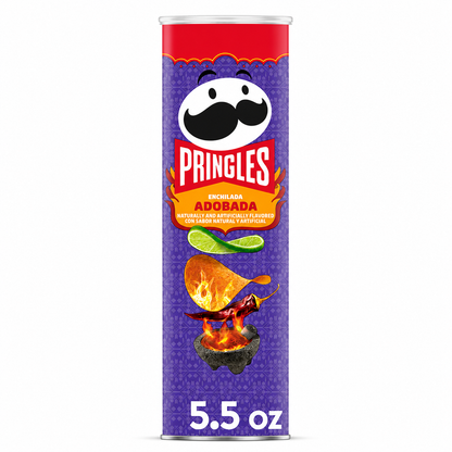 Pringles Potato Crisps Enchilada Adobada 5.5oz Can 1 Can