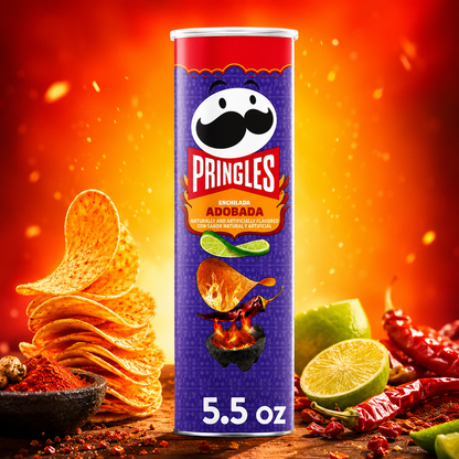 Pringles Potato Crisps Enchilada Adobada 5.5oz Can 1 Can