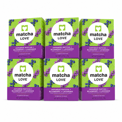 matcha LOVE Japanese Matcha + Blueberry + Lavender 10 Premium Tea Bags