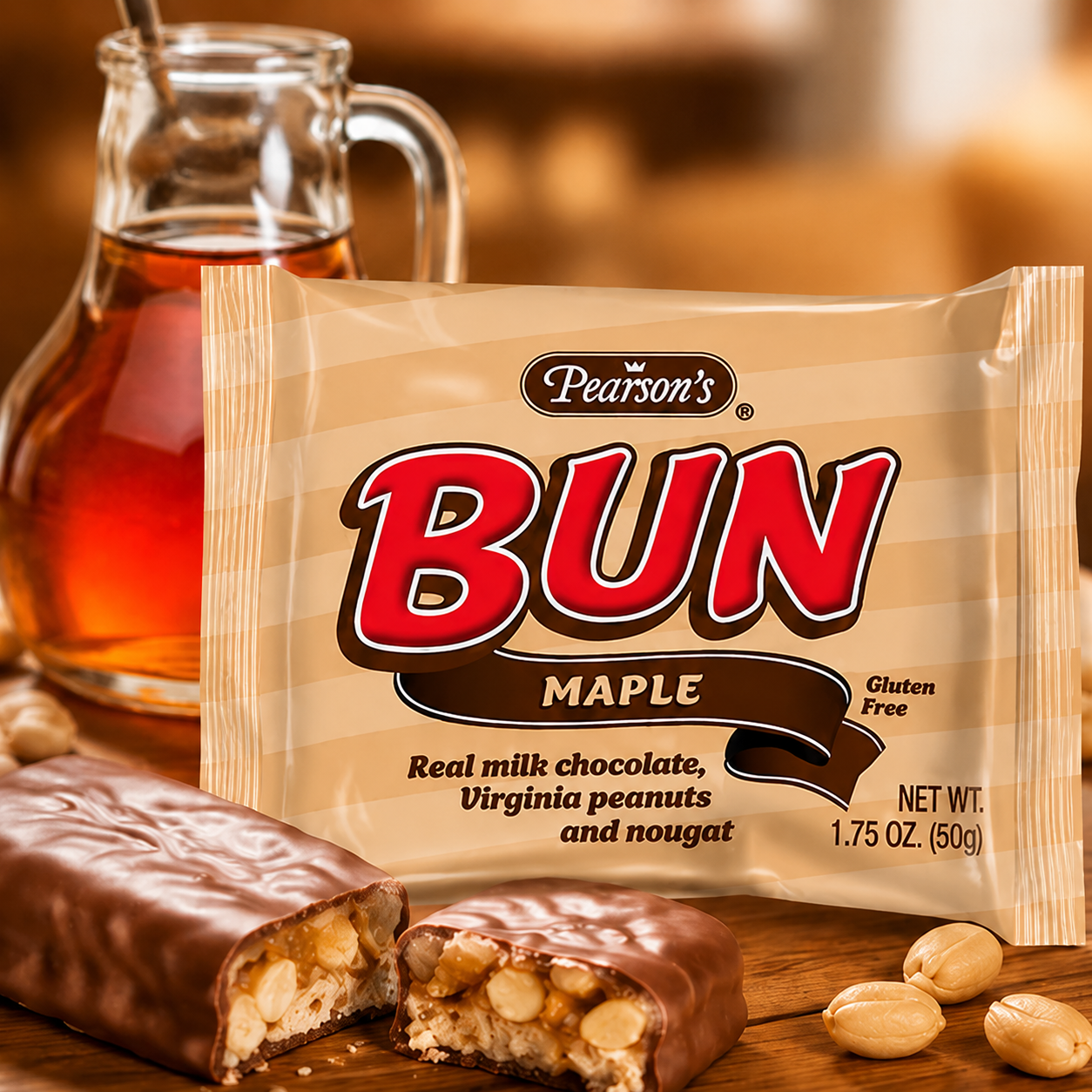 Pearson's Maple Bun Bar 1.75 oz