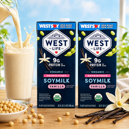 Westsoy Organic Unsweetened Vanilla Soymilk 32 oz
