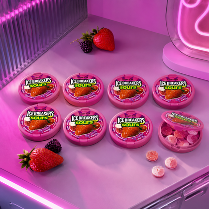 Ice Breakers Sours Berry Mints Sugar Free 1.5 oz