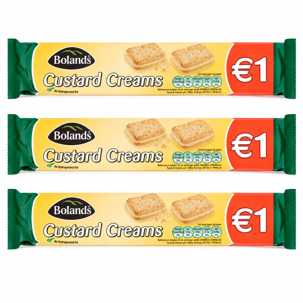 Bolands Custard Creams Cookie per pack 4.41 oz