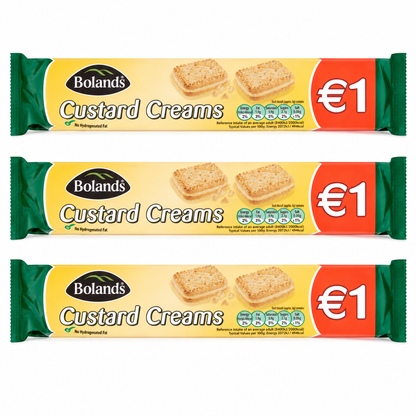 Bolands Custard Creams Cookie per pack 4.41 oz