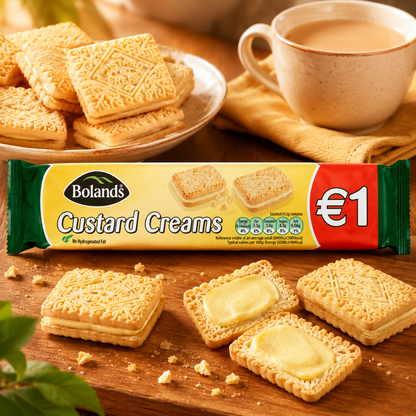Bolands Custard Creams Cookie per pack 4.41 oz