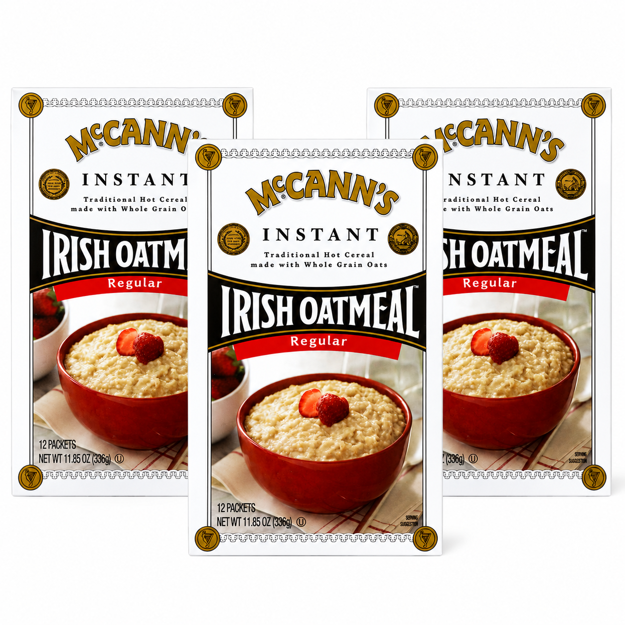 McCann's Irish Oatmeal Instant Oatmeal Regular 12 Packets Each 0.99 oz Mccann's Irish Oatmeal