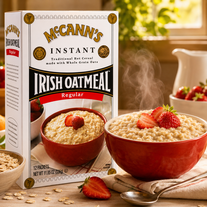 McCann's Irish Oatmeal Instant Oatmeal Regular 12 Packets Each 0.99 oz Mccann's Irish Oatmeal