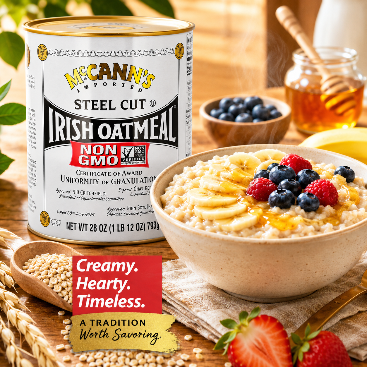 McCann's Irish Oatmeal Steel Cut 28 oz