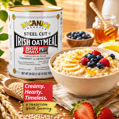 McCann's Irish Oatmeal Steel Cut 28 oz